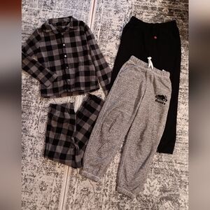 Boys 8 Bundle Lot Sweat Pants Fleece Pajama Set Lounge Set